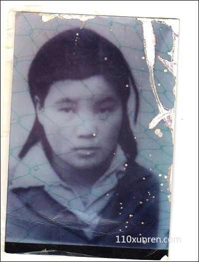 寻亲席国花:圆脸左脸上有一点疤痕 2004年2月6日河南省商丘市民权县失踪