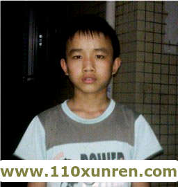 广东谭洪发(离家出走),现年14岁读六年级身高140